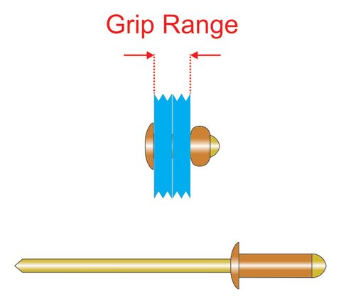 400850 Copper Rivets with Brass Stem - Dome Head