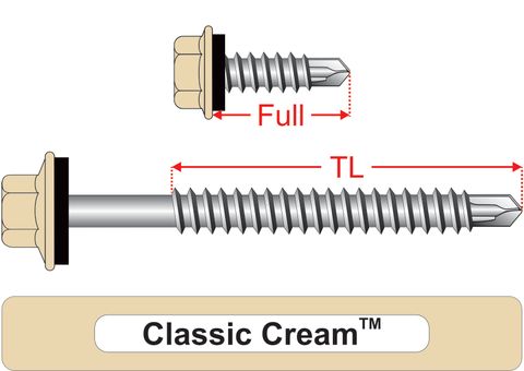 220230.2200 Classic Cream™ SteelMates® - Hex Seal, Coarse Thread