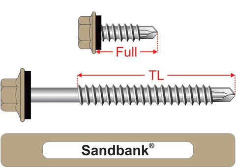 220230.8200 Sandbank® SteelMates® - Hex Seal, Coarse Thread