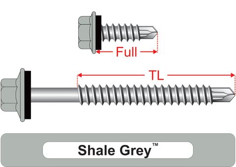 220230.8300 Shale Grey™ SteelMates® - Hex Seal, Coarse Thread