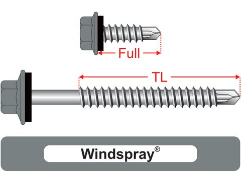 220230.9100 Windspray® SteelMates® - Hex Seal, Coarse Thread