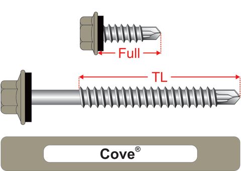 220230.2600 Cove® SteelMates® - Hex Seal, Coarse Thread