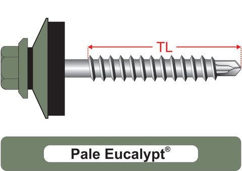 220240.8000 Pale Eucalypt® SteelMates® - Hex & 25mm Multi-Seal