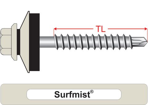 220240.8500 Surfmist® SteelMates® - Hex & 25mm Multi-Seal