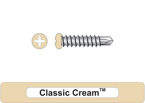 220310.2200 Classic Cream™ SteelMates® - Mini Corry Trim Head Screws