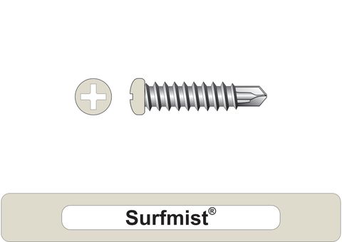 220310.8500 Surfmist® SteelMates® - Mini Corry Trim Head Screws