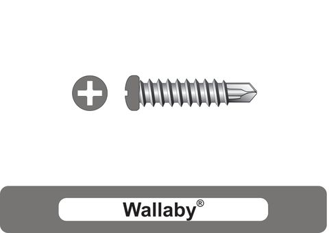 220310.8800 Wallaby® SteelMates® - Mini Corry Trim Head Screws