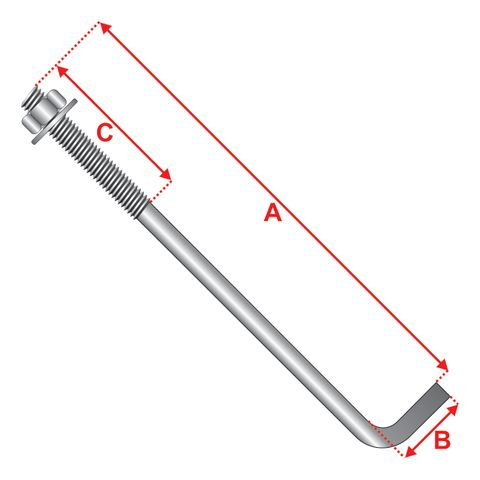 600500 Foundation Bolt, Nut & Washer Assemblies