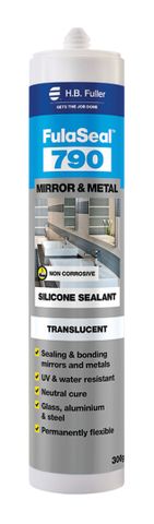 404320.8700 Translucent FulaSeal™ 790 Mirror & Metal Neutral Cure Silicone Adhesive Sealant