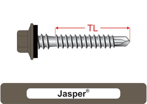 220200.4800 Jasper® SteelMates® - Crest-Lok™ Roofing Screws