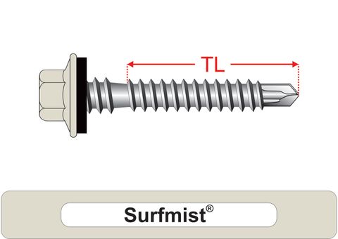 220200.8500 Surfmist® SteelMates® - Crest-Lok™ Roofing Screws