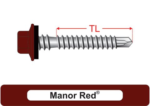 220200.5500 Manor Red® SteelMates® - Crest-Lok™ Roofing Screws