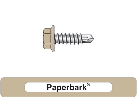 220220.8100 Paperbark® SteelMates® - Hex Head, Coarse Thread