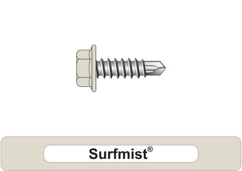 220220.8500 Surfmist® SteelMates® - Hex Head, Coarse Thread