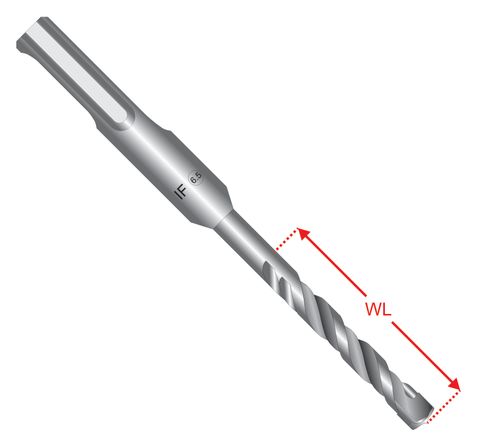 500100 SDS+ Centre Point Dual Cutter Carbide Drills