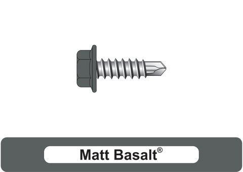 220220.5700 Matt Basalt® SteelMates® - Hex Head, Coarse Thread