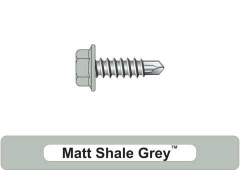 220220.6100 Matt Shale Grey™ SteelMates® - Hex Head, Coarse Thread