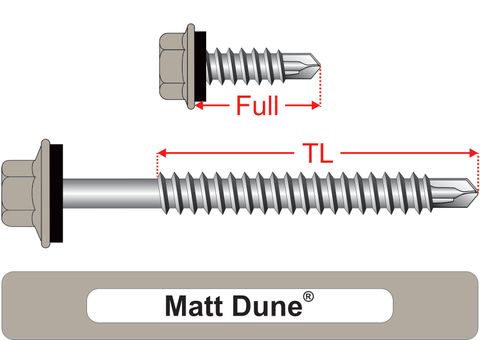 220230.5900 Matt Dune® SteelMates® - Hex Seal, Coarse Thread