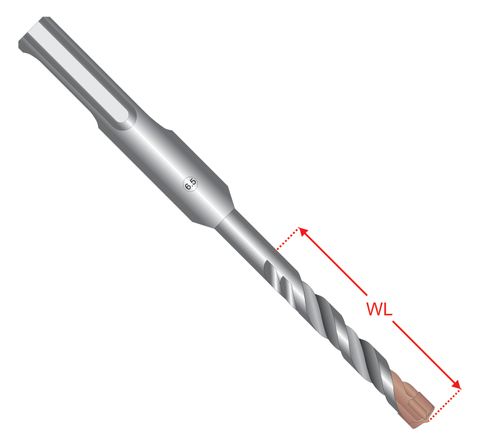 500150 SDS+ Force X Quad Cutter Carbide Drills