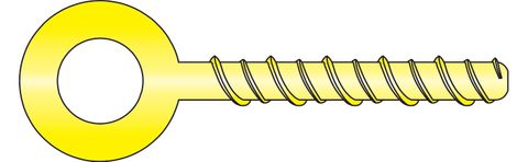 300250 Scru-Bolts™ - Eye Bolt Head, Zinc