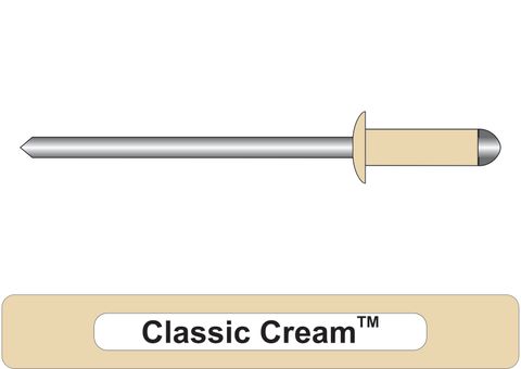 401000.2200 Classic Cream™ Aluminium Rivets with Steel Stem - Dome Head