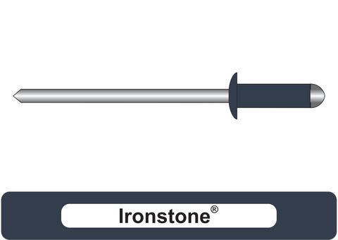 401000.4700 Ironstone® Aluminium Rivets with Steel Stem - Dome Head