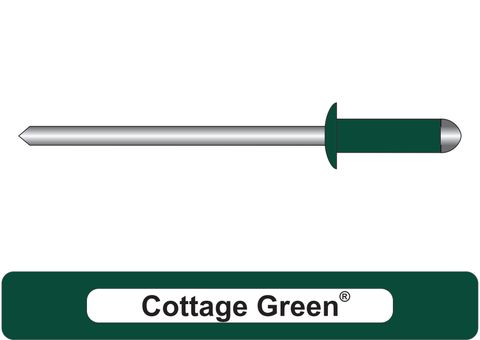 401000.2500 Cottage Green® Aluminium Rivets with Steel Stem - Dome Head