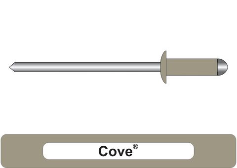 401000.2600 Cove® Aluminium Rivets with Steel Stem - Dome Head