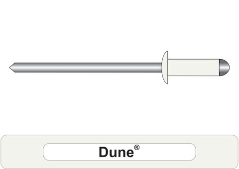 401000.3200 Dune® Aluminium Rivets with Steel Stem - Dome Head