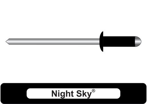 AS4-3 Aluminium/Steel Rivet Dome Head Night Sky