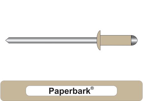 401000.8100 Paperbark® Aluminium Rivets with Steel Stem - Dome Head