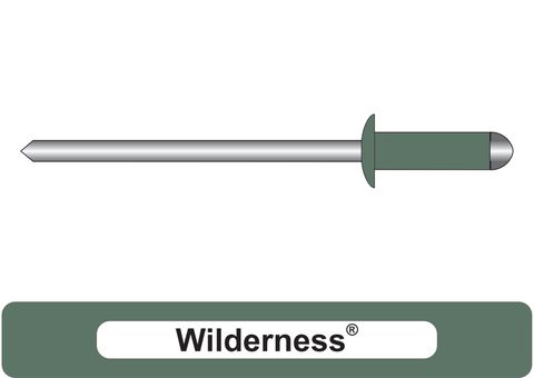 401000.9000 Wilderness® Aluminium Rivets with Steel Stem - Dome Head