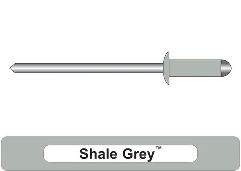 401000.8300 Shale Grey™ Aluminium Rivets with Steel Stem - Dome Head