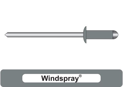 401000.9100 Windspray® Aluminium Rivets with Steel Stem - Dome Head