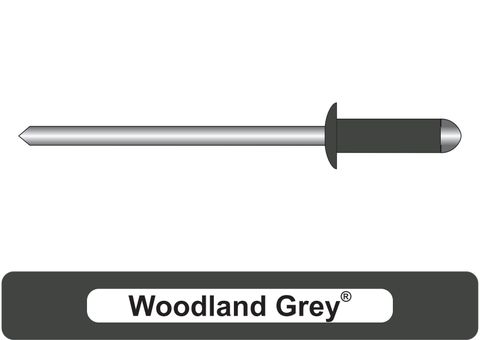 401000.9300 Woodland Grey® Aluminium Rivets with Steel Stem - Dome Head