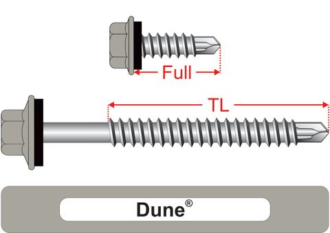 220230.3200 Dune&reg; SteelMates&reg; - Hex Seal, Coarse Thread