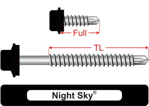 220230.7600 Night Sky&reg; SteelMates&reg; - Hex Seal, Coarse Thread