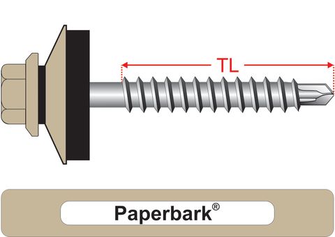 220240.8100 Paperbark&reg; SteelMates&reg; - Hex & 25mm Multi-Seal