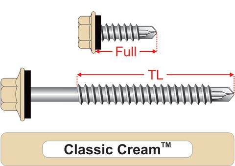 220230.2200 Classic Cream&trade; SteelMates&reg; - Hex Seal, Coarse Thread