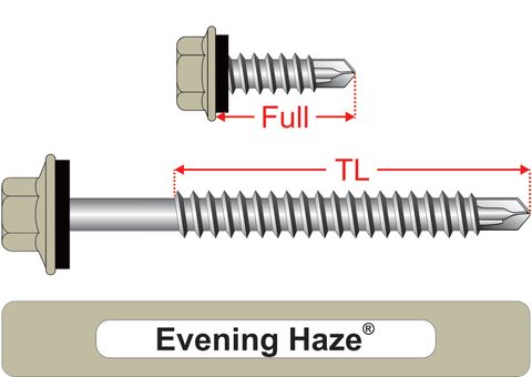 220230.3500 Evening Haze&reg; SteelMates&reg; - Hex Seal, Coarse Thread