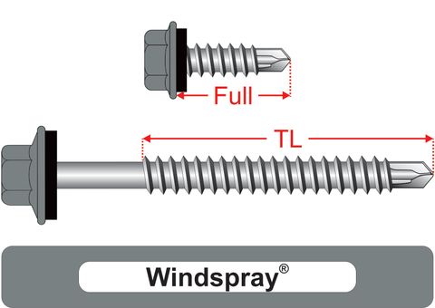 220230.9100 Windspray&reg; SteelMates&reg; - Hex Seal, Coarse Thread