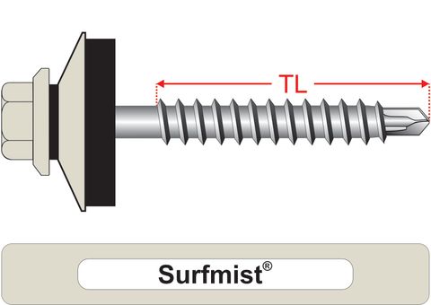 220240.8500 Surfmist&reg; SteelMates&reg; - Hex & 25mm Multi-Seal