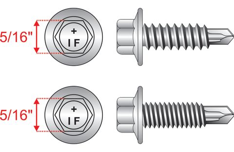 14g.20 x 22mm SteelMates® Hex 30+ (12g) Hex
