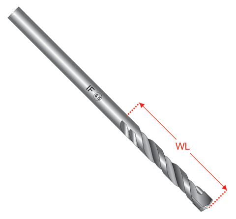 500300 Plain Shank Masonry Drills