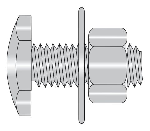 600350 Fascia Bolt, Nut, Washer Assemblies