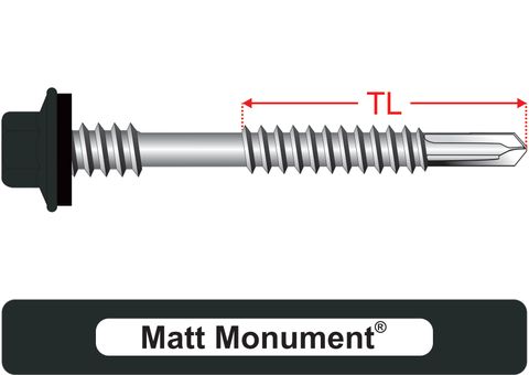 220210.6000 Matt Monument&reg; SteelMates&reg; - Crest-Lok&trade; Type Z Roofing Screws