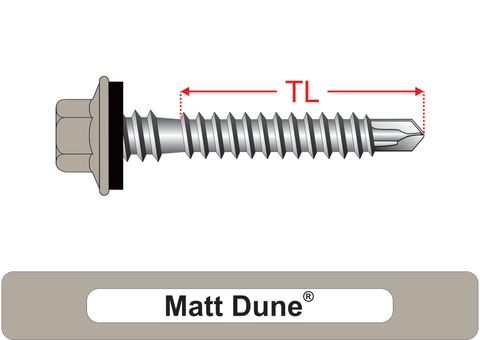 220200.5900 Matt Dune&reg; SteelMates&reg; - Crest-Lok&trade; Roofing Screws