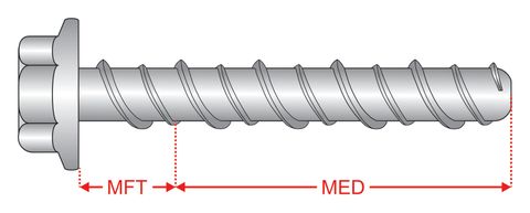 M10 x 75mm Scru-Bolts&trade; Hex Flange Galvanised
