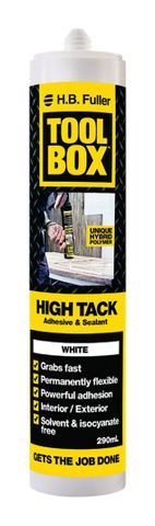 405110.8900 White Tool Box&trade; High Tack, Multi-Purpose, Hybrid Polymer Adhesive Sealant