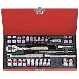 KING TONY 30PC 1/4DR 6PT COMB.SOCKET SET